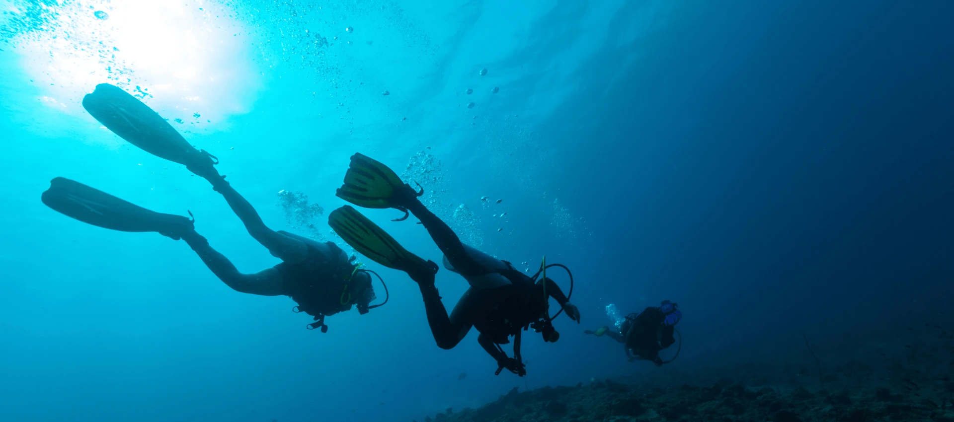 Best scuba diving in Goa – FlyingFish divers exploring the underwater world at Grand Island